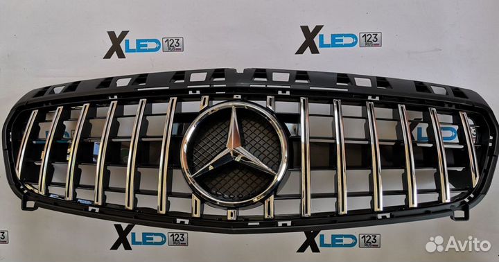 Решетка радиатора Mercedes CLA W117 GT хром