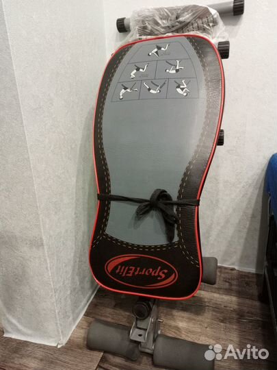 Скамья для пресса с эспандерами