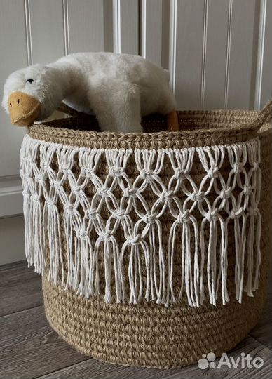 Корзина из джута