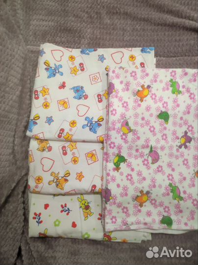 Пеленки фланелевые (байковые) для новорожденных