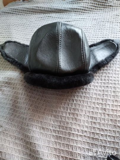 Шапка мужская натуральная кожа