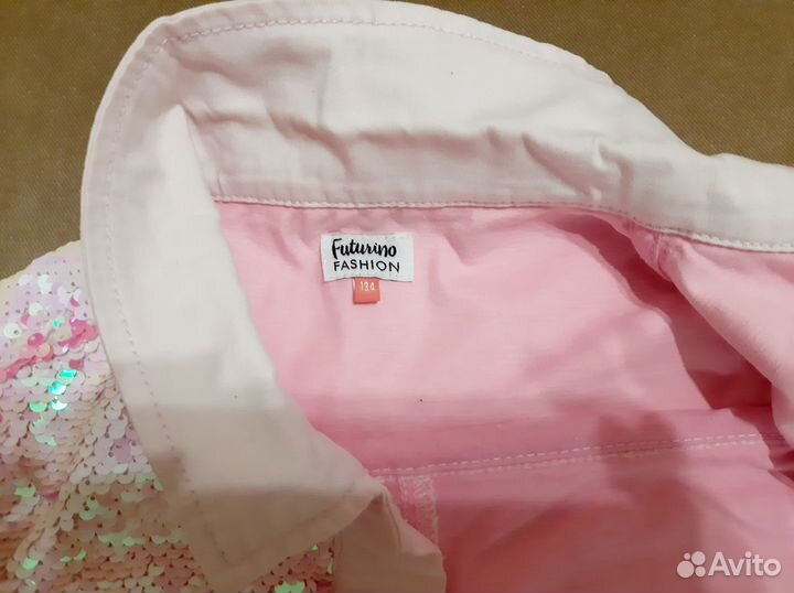 Джинсовая куртка для девочки 134