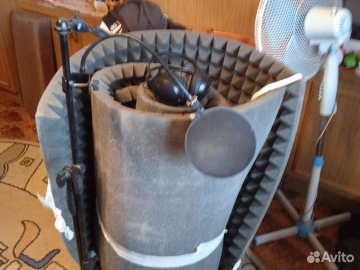 Микрофон студийный + звуковая карта