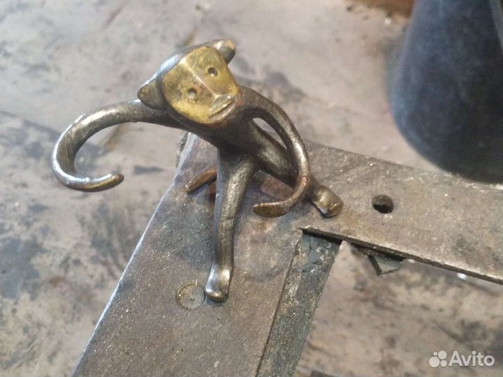 Подставка для специй обезьяна латунь СССР