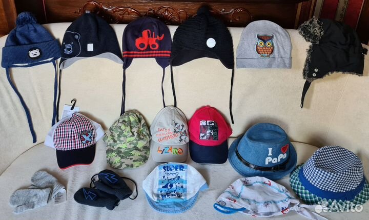 Шапки, кепки 46-52: Reima, Gusti, HM