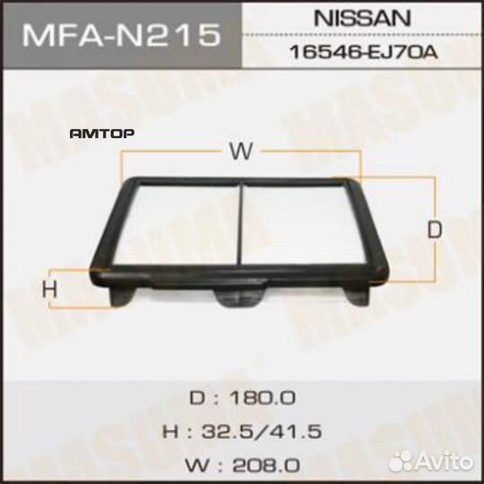 Masuma MFA-N215 Фильтр воздушный Masuma MFA-N215
