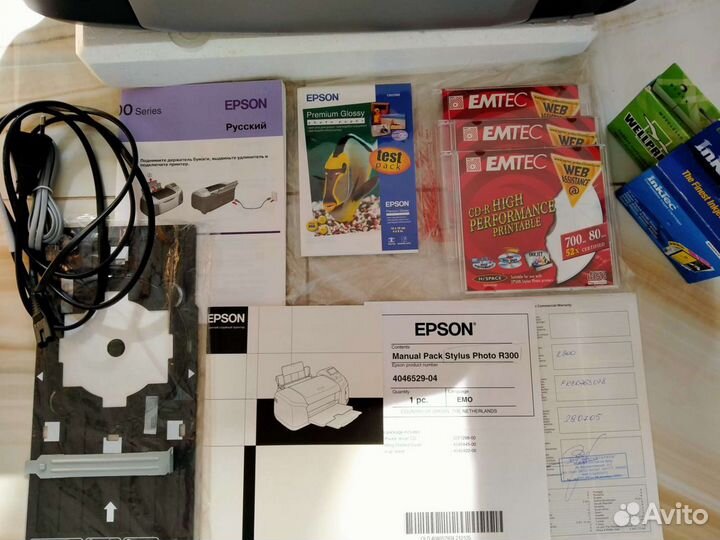 Цветной струйный принтер epson stylus, photo R300