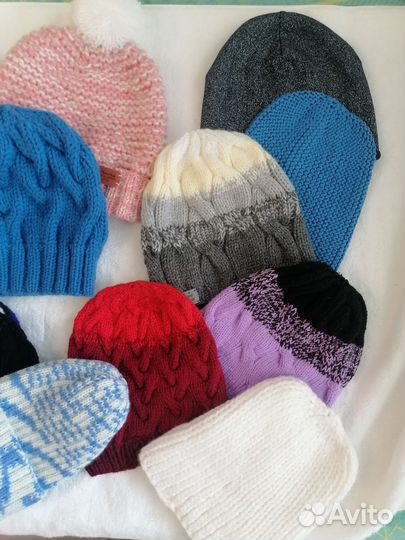 Вязанные шапки ручной работы