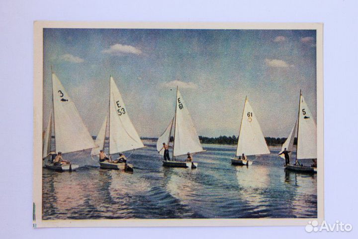 Спортивные открытки СССР 50-х годов