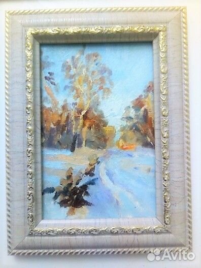 Картина зимний пейзаж