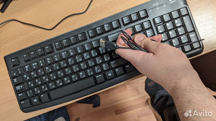 Клавиатура проводная Logitech K120