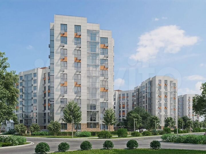 2-к. квартира, 53,8 м², 4/9 эт.