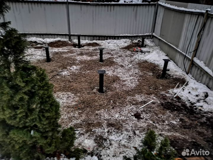 Винтовые сваи монтаж под ключ