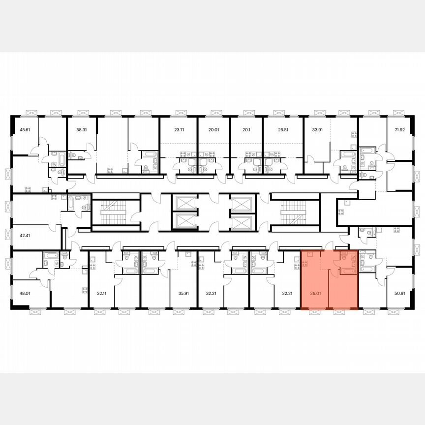 1-к. квартира, 36 м², 16/38 эт.