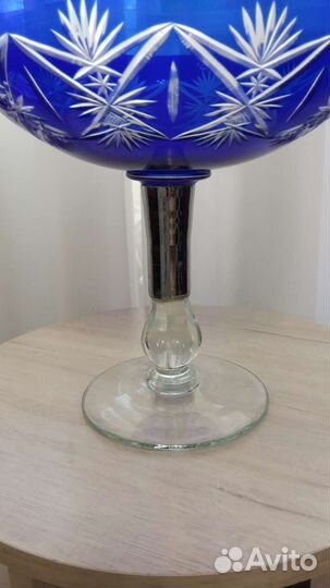 Ваза для фруктов на ножке СССР