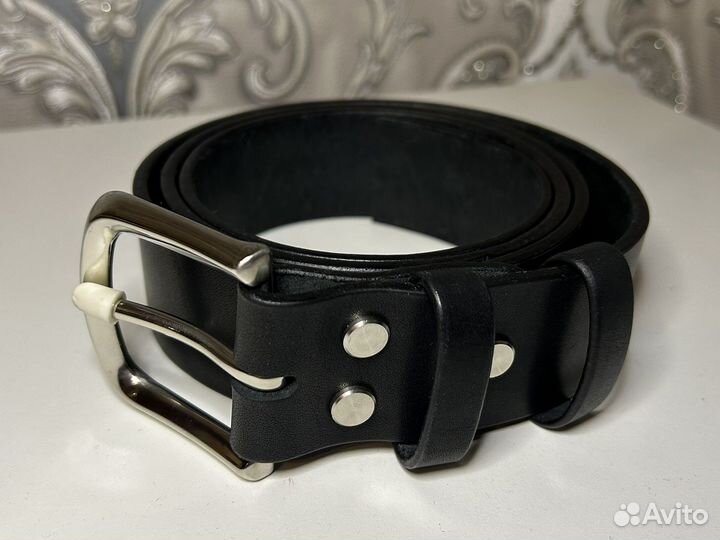 Мужской кожаный ремень ручной работы