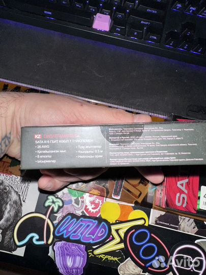 SATA кабель в оплетке zet gaming