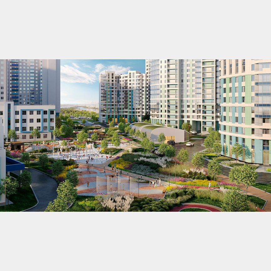2-к. квартира, 64 м², 2/20 эт.