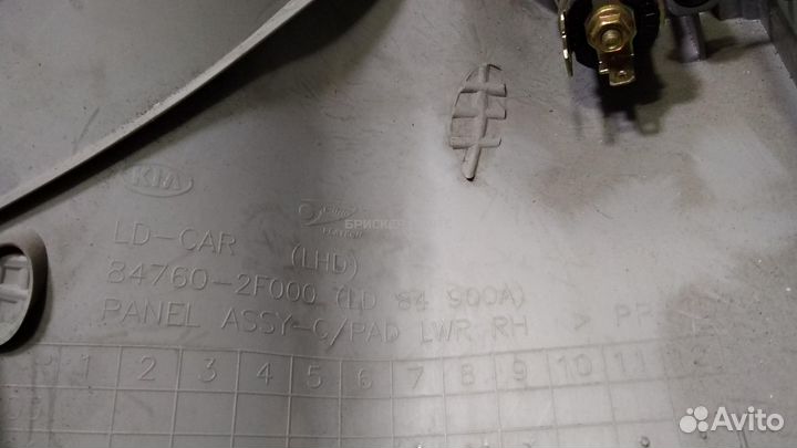 Накладка под парприз Киа Серато 1