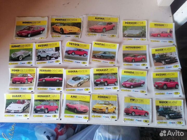 Вкладыши из 90х СССР 157шт