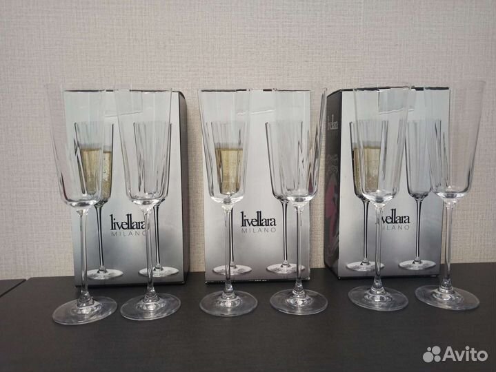 Бокалы для шампанского Livellara Milano