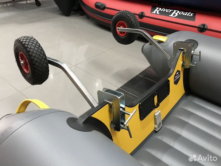 Транцевые колеса Zilet на струбцинах быстросъемные