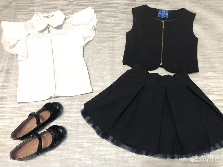 Школьная форма для девочки 122 128 синяя