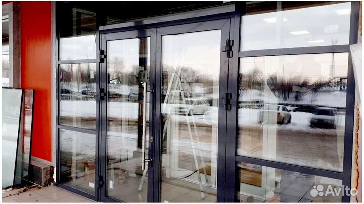 Алюминиевые окна и двери под ключ с установкой