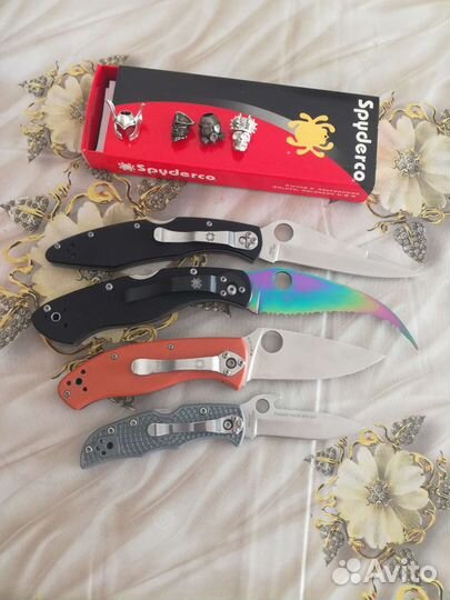 Нож складной Spyderco Endura 4 и Civilian Police I