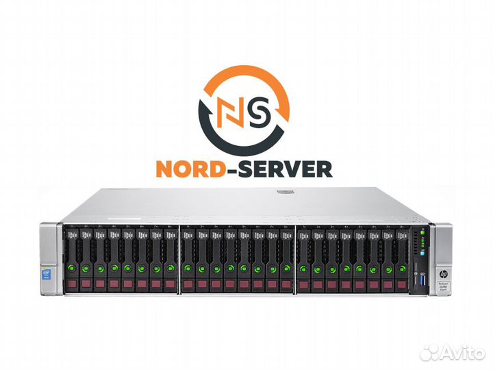 Сервер HP DL380 Gen9 24SFF 2x E5-2640 v3 64GB