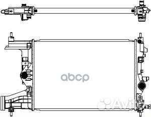 Радиатор охлаждения двигателя opel astra J (P10