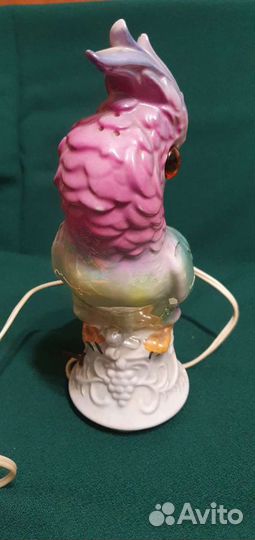 Светильник Ночник. попугай. гдр. рабочий