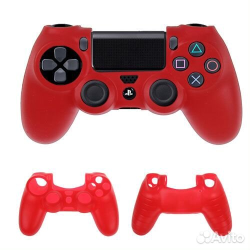 Чехол красного цвета, для контроллера PS4, новый
