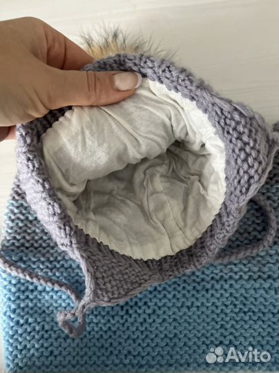 Комплект шапка и снуд Зима