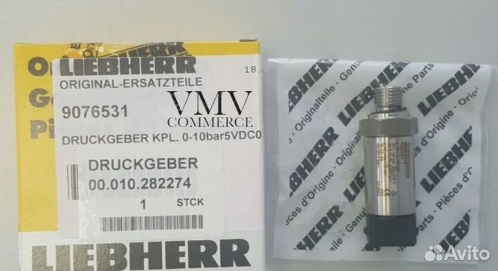 Liebherr Pressure sensor датчик давления 0-10 Bar