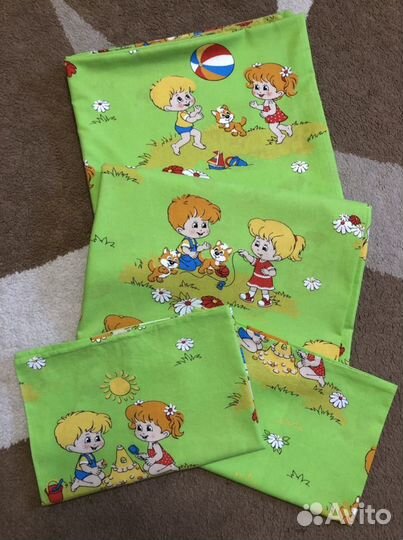 Новый комплект дет. постельн. белья (хлопок)