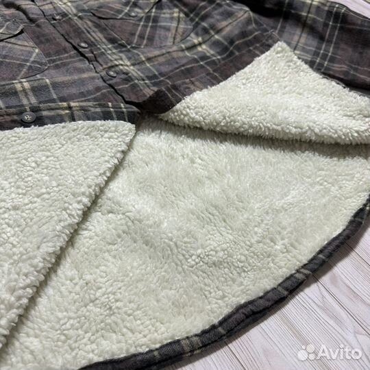 Рубашка теплая с шерпой L 50