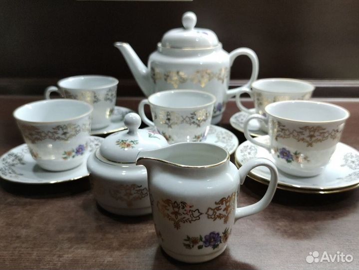 Сервиз чайный MZ Чехословакия/ винтаж СССР