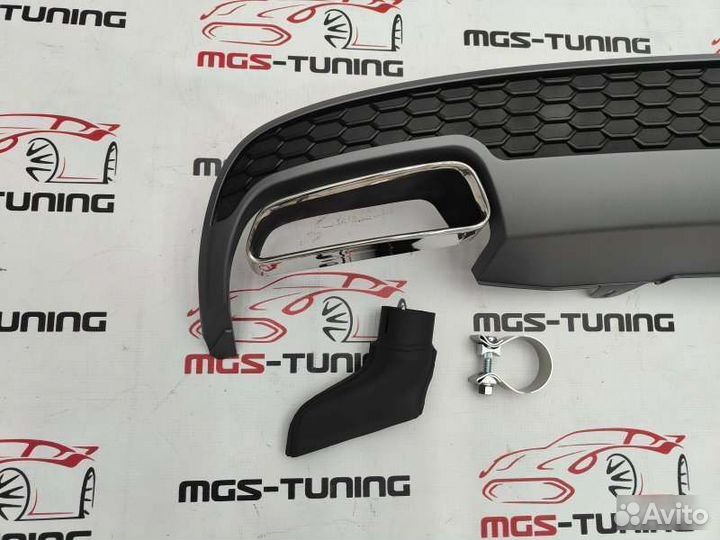 Диффузор Audi A6 C7 11-14 в стиле рестайлинг