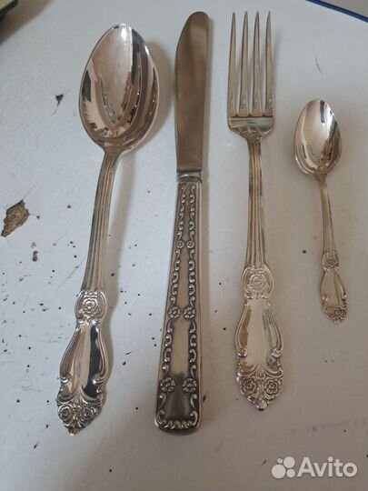 Набор столовых приборов мельхиор СССР