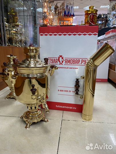 Самовар 5л тульский на дровах