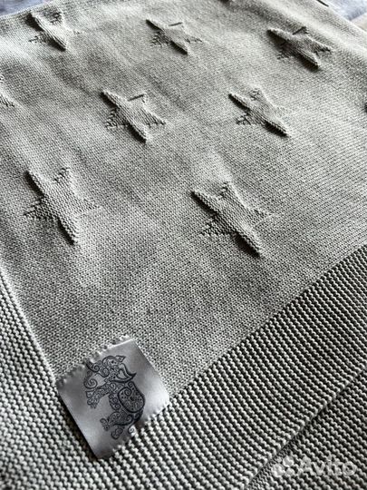 Плед детский вязаный