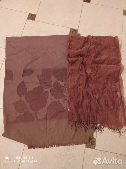 Палантины шарфы теплые