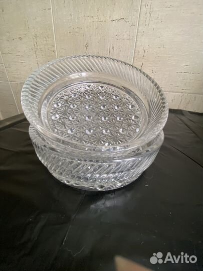 Ваза-салатник хрусталь СССР (2шт)