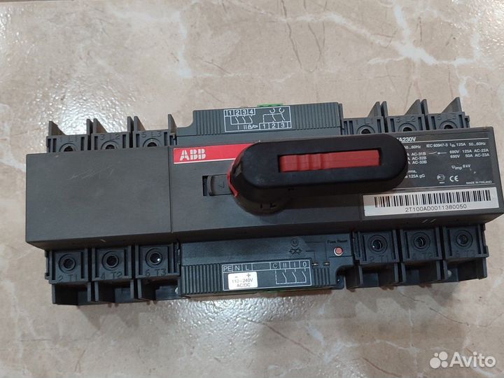 Реверсивный рубильник abb otm