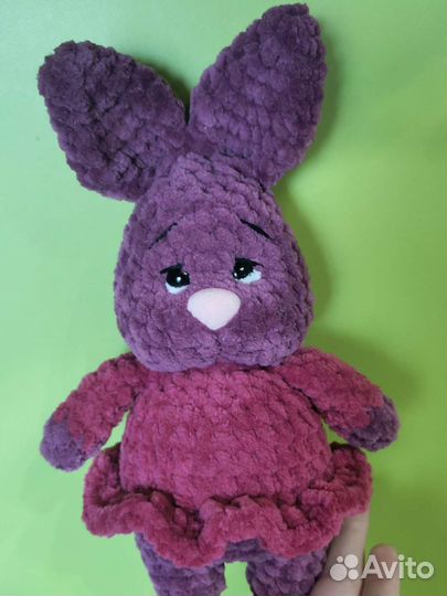 Плюшевый зайчик ручной работы