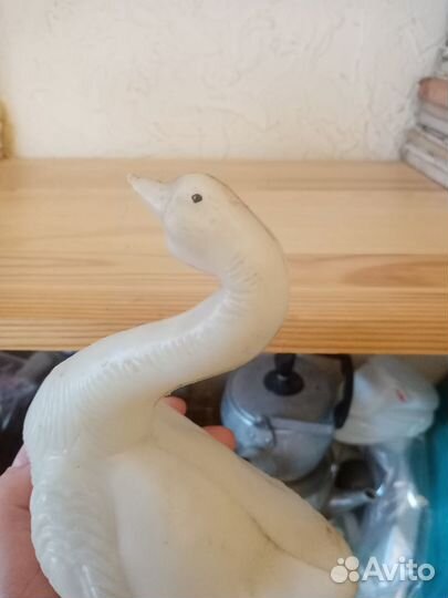 Гусь СССР пластмассовый, дутыш СССР. Советская игр