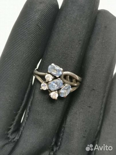 Кольцо Серебро 925 пробы Винтаж СССР (Ч)