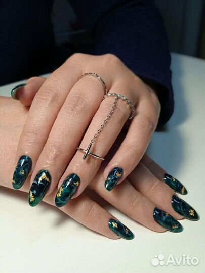 Маникюр наращивание ногтей