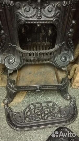 Печь чугунная антикварная франция